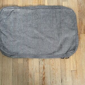 Gray Herringbone Patterned Cushion